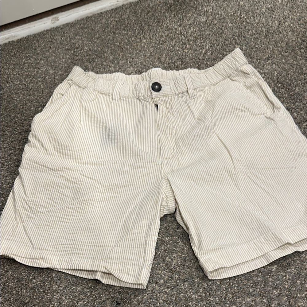 Chubbies Tan Stripe Shorts 7inch men’s large